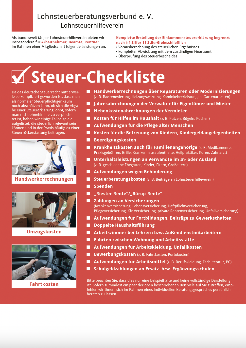 Steuercheckliste Vorschauminiaturbild PDF Download